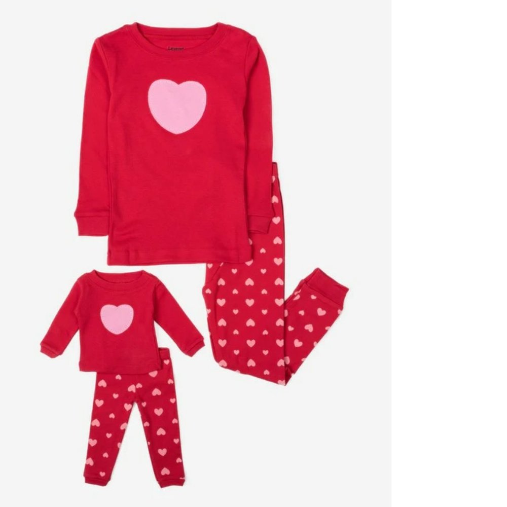❤️ Matching Girl & Doll Cotton - Leveret Pajamas